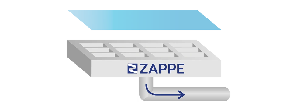 schematische Darstellung von Tiefziehmaschine